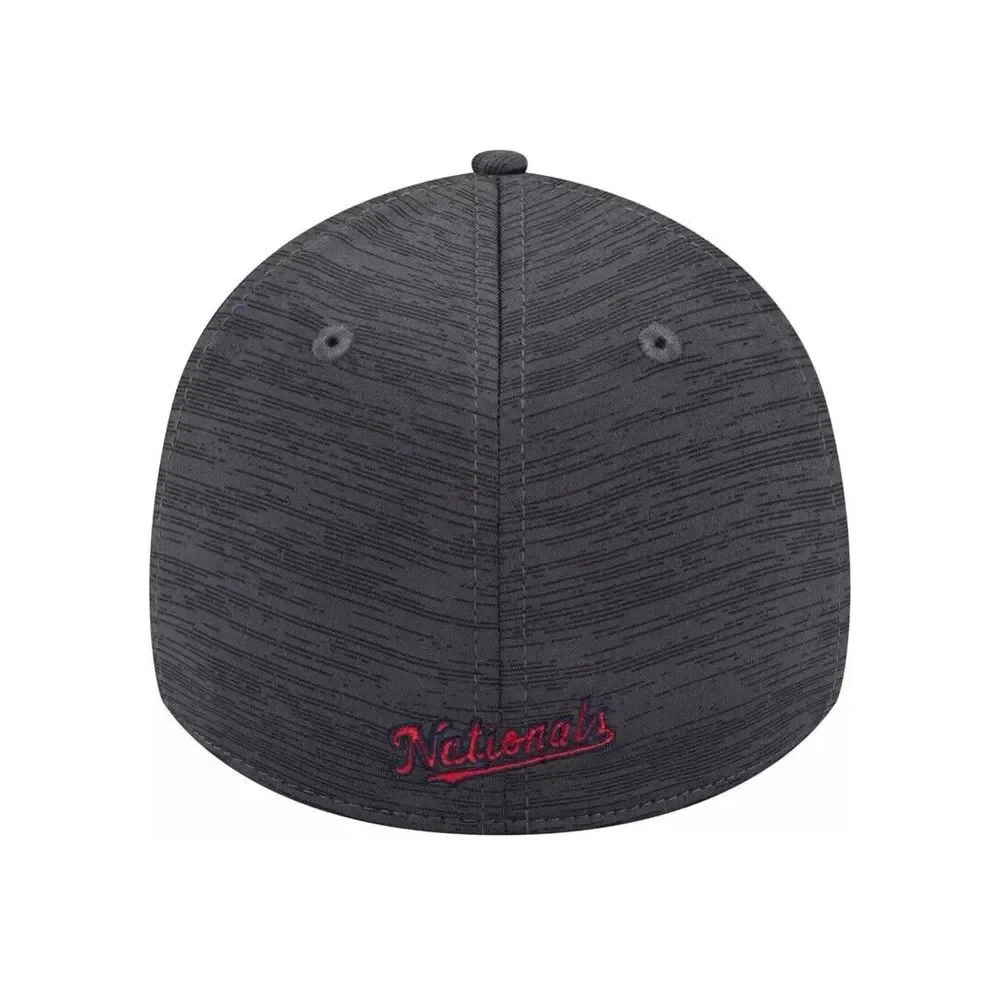 New Era Washington Nationals Clubhouse Gray Red 39Thirty Stretch Fit Hat Cap NEW